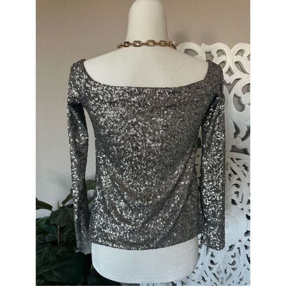 Bailey 44 Off the Shoulder Mini Sequin Top - Picture 4 of 8